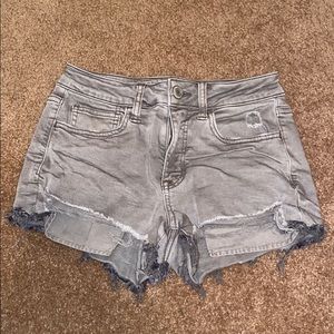 Grey Jean Shorts